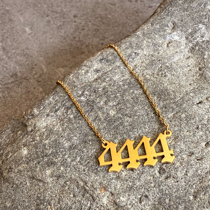 4444 Necklace — Gold