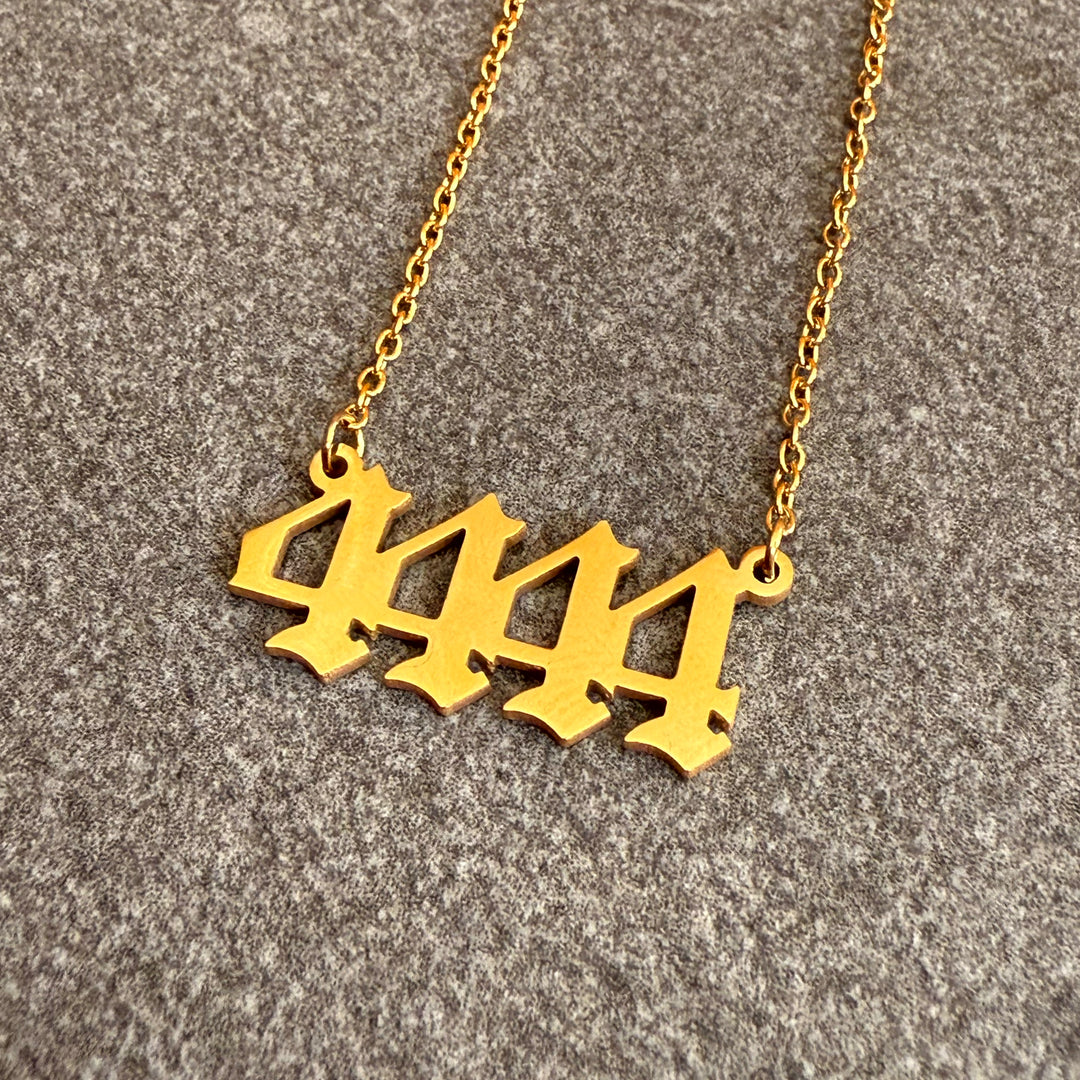 4444 Necklace — Gold