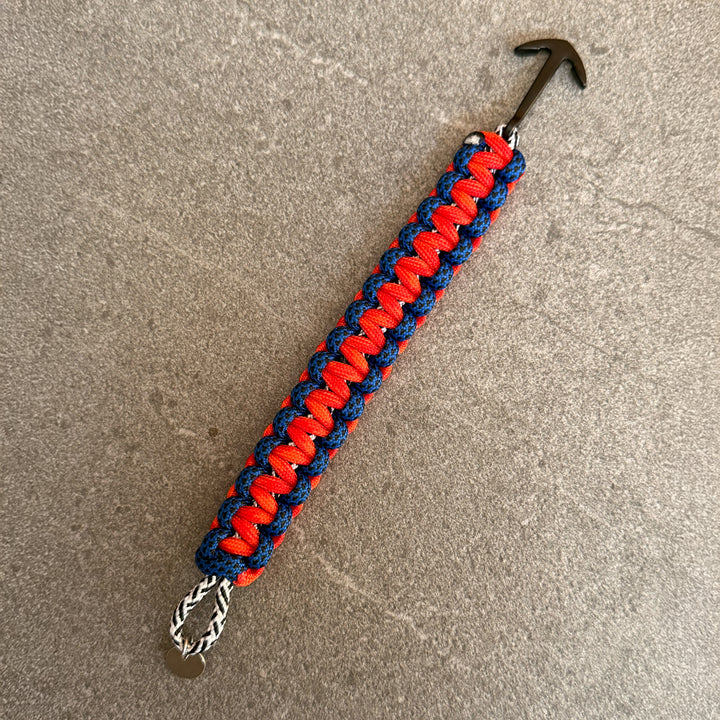 Crimson Paracord Bracelet — Blue / Crimson