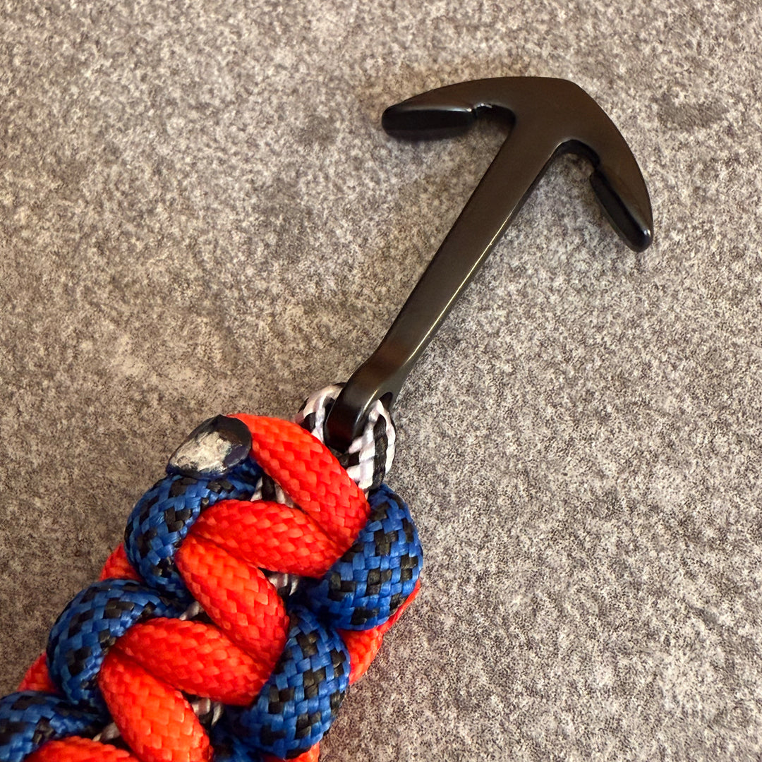 Crimson Paracord Bracelet — Blue / Crimson