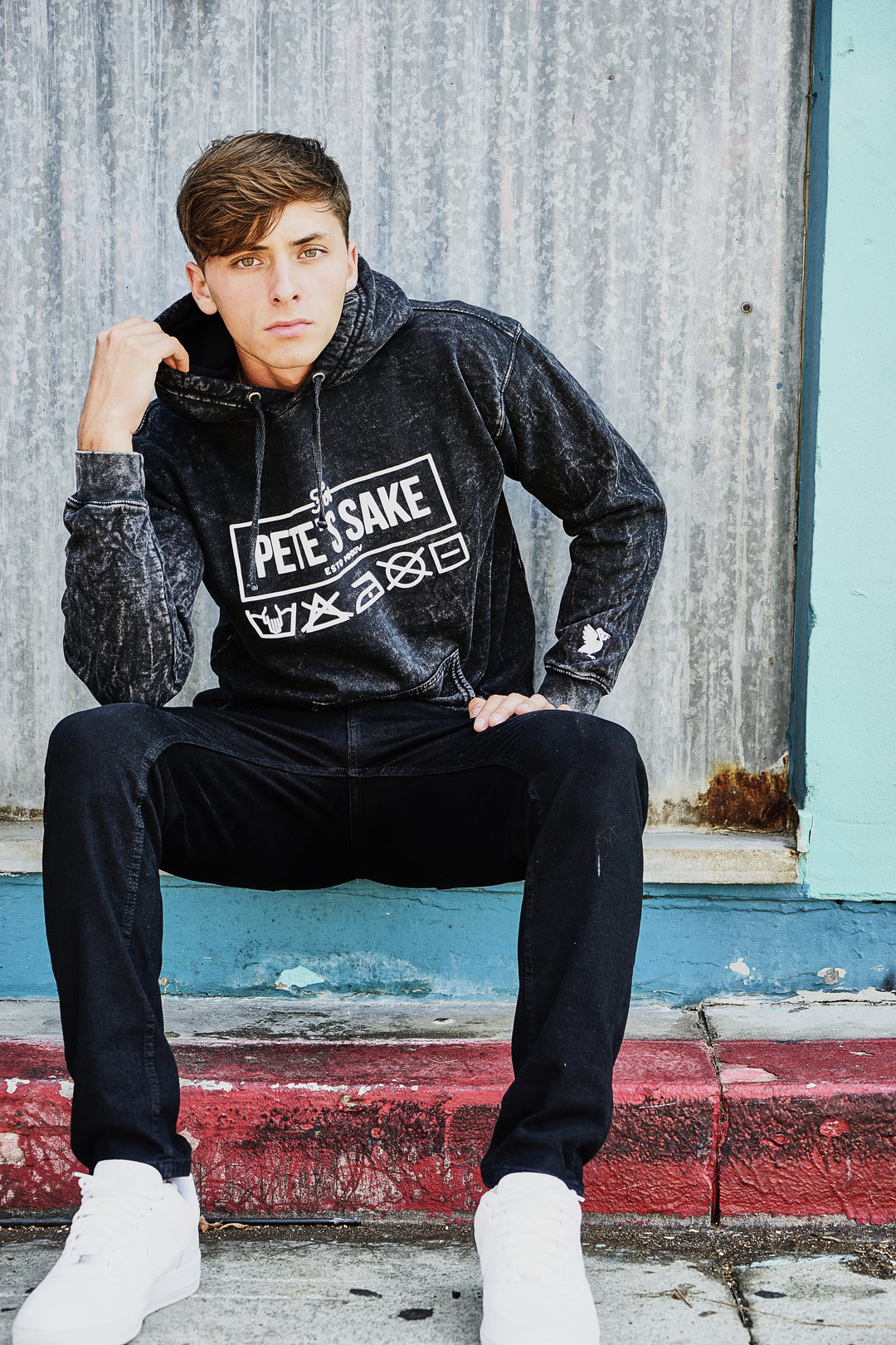 For Pete's Sake ® | BOX LOGO MIDNIGHT HOODIE