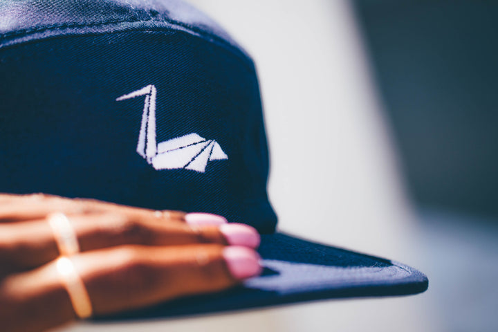 Origami Pelican Hat — Navy