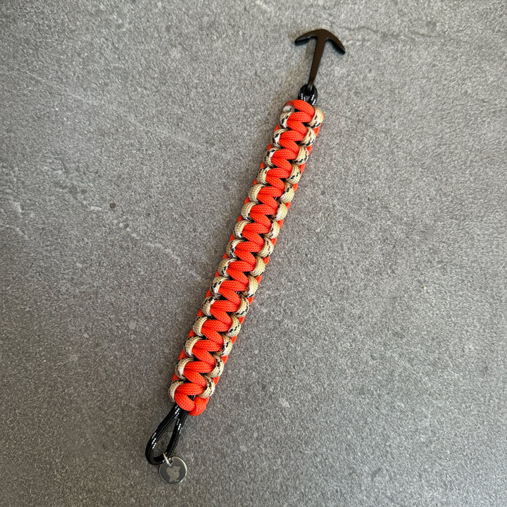Coral Paracord Bracelet — Orange / Camo