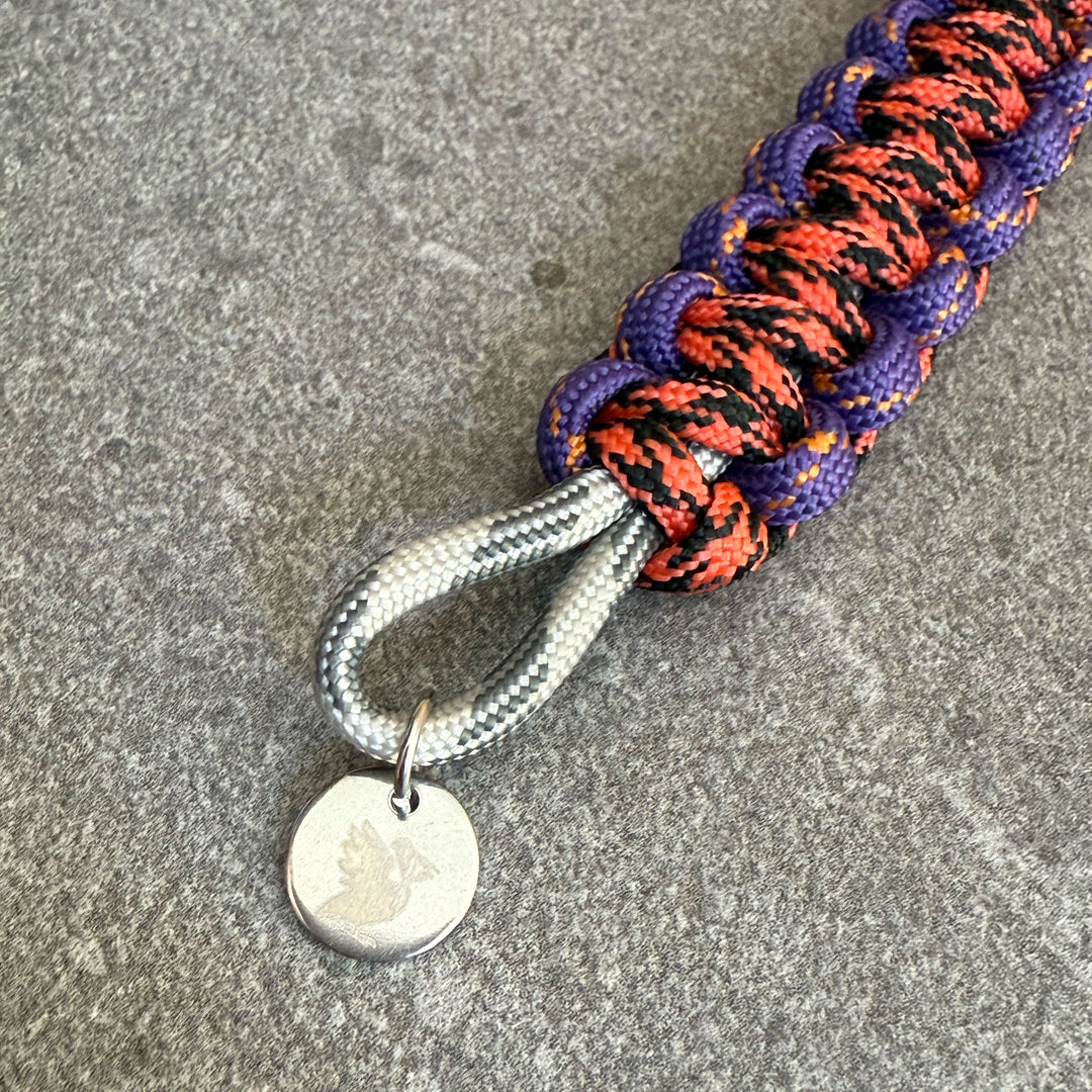 Bermuda Paracord Bracelet — Purple / Orange