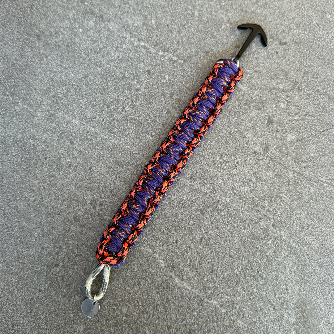 Bermuda Paracord Bracelet — Purple / Orange