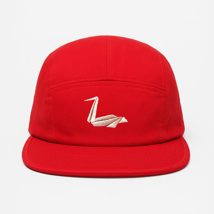 Origami Pelican Hat — Red
