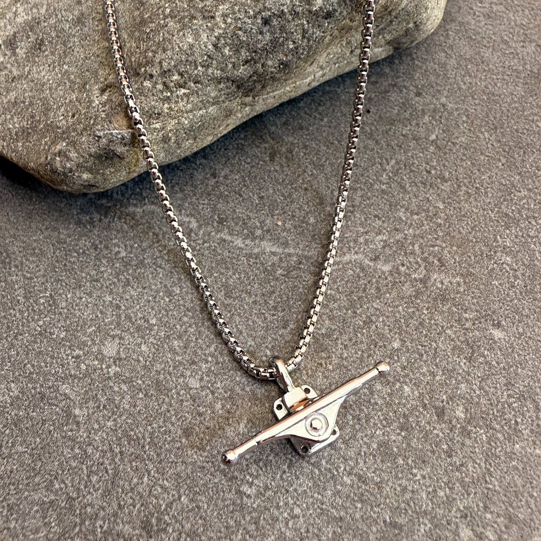 Truck Necklace — Silver