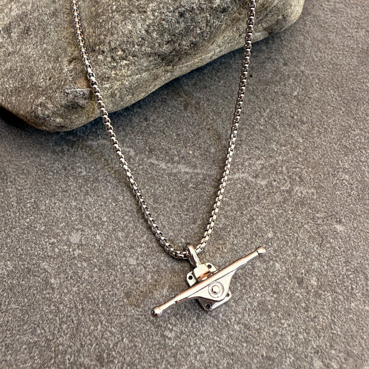 Truck Necklace — Silver