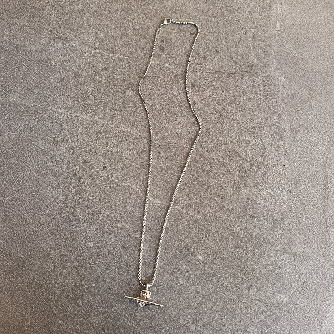 Truck Necklace — Silver