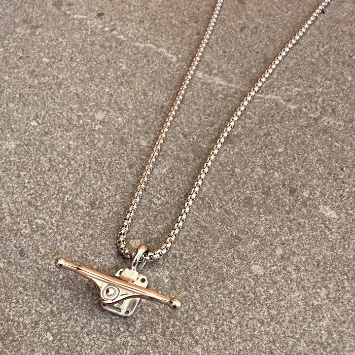Truck Necklace — Silver