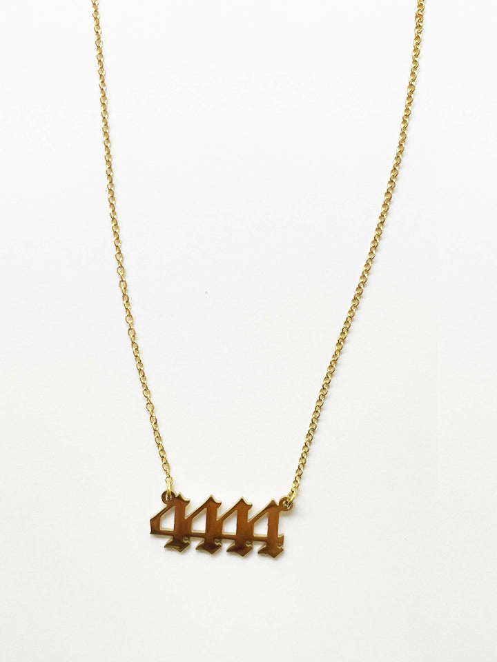 4444 Necklace — Gold