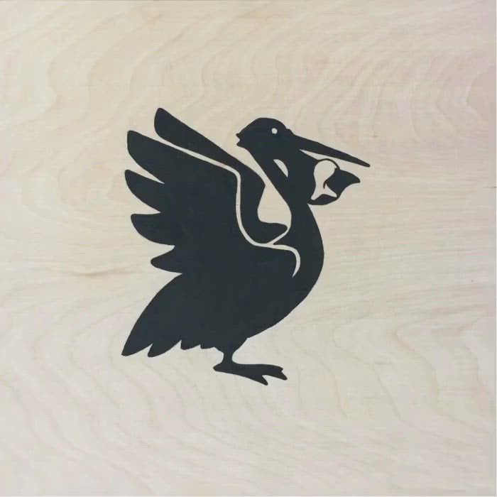 FPS PELICAN LOGO WOOD PANEL