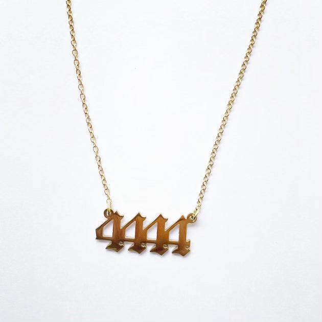 4444 Necklace — Gold