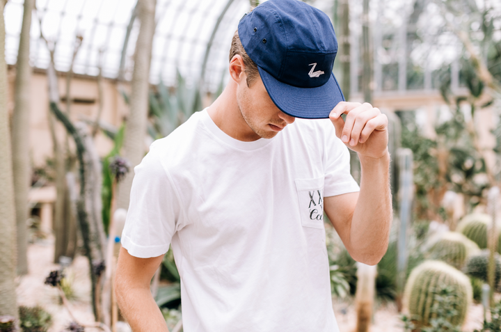 Origami Pelican Hat — Navy