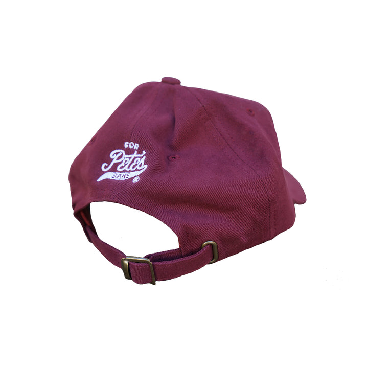 Trout Dad Hat — Burgundy