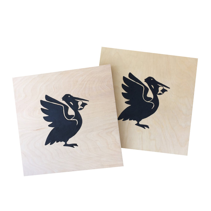 FPS PELICAN LOGO WOOD PANEL