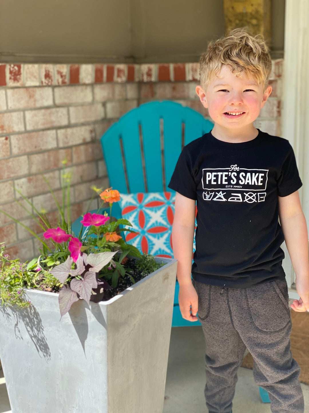 For Pete’s Sake Box Logo Tee — Toddlers